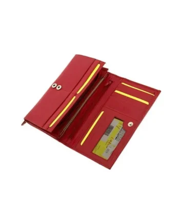 ΓΥΝΑΙΚΕΙΟ ΔΕΡΜΑΤΙΝΟ ΜΕΓΑΛΟ ΠΟΡΤΟΦΟΛΙ ΜΕ RFID LAVOR 1-3079 ΚΟΚΚΙΝΟ