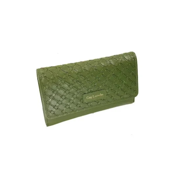 Δερμάτινο Γυναικείο Πορτοφόλι Guy Laroche 23913-green Πράσινο Δέρμα 6