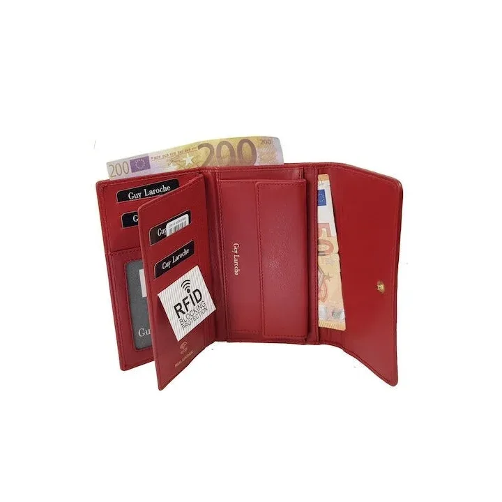Δερμάτινο Γυναικείο Πορτοφόλι Guy Laroche 23913-red Κόκκινο 23 Δερμάτινο Γυναικείο Πορτοφόλι Guy Laroche 23913-red Κόκκινο Δέρμα 23