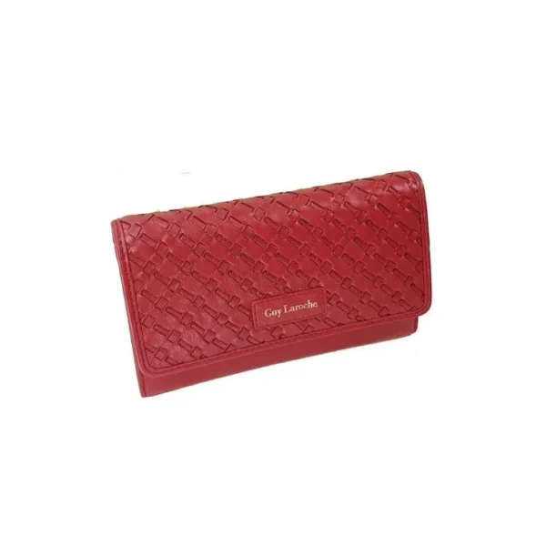 Δερμάτινο Γυναικείο Πορτοφόλι Guy Laroche 23913-red Κόκκινο Δέρμα 8