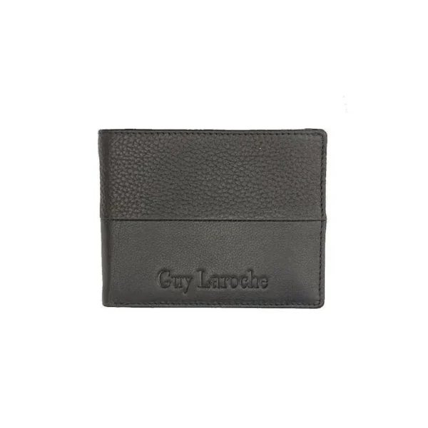 Δερμάτινο Πορτοφόλι Guy Laroche 37707-μαύρο Μαύρο Αντρικά είδη 3