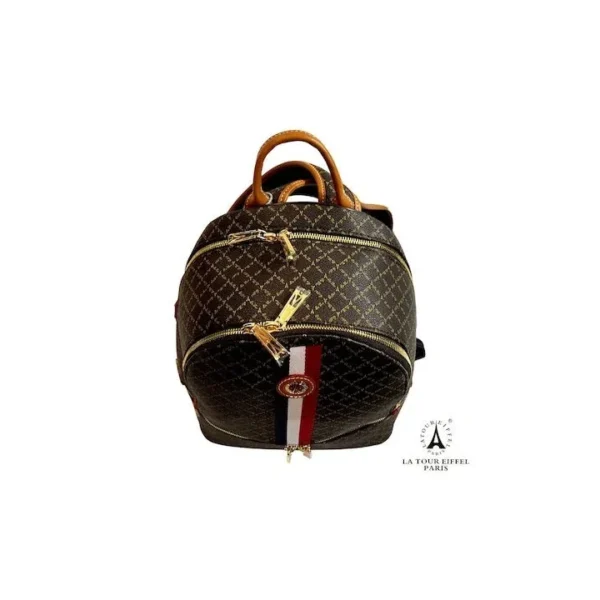 La tour Eiffel N171-221013-1D Γυναικεία Τσάντα Πλάτης Καφέ Νέες Αφίξεις 25