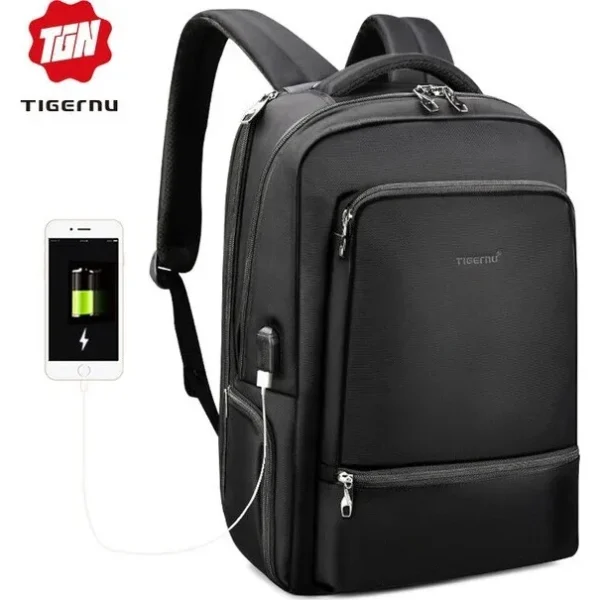 Tigernu T-B3585 Αδιάβροχη Τσάντα Πλάτης για Laptop 15.6 Αντρικά είδη 11