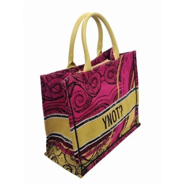 Y Not? ENE-001S3 Γυναικεία Τσάντα Shopper Ώμου Φούξια Γυναικείες τσάντες 7