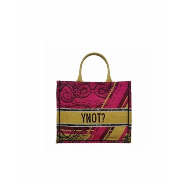 Y Not? ENE-001S3 Γυναικεία Τσάντα Shopper Ώμου Φούξια Γυναικείες τσάντες 5
