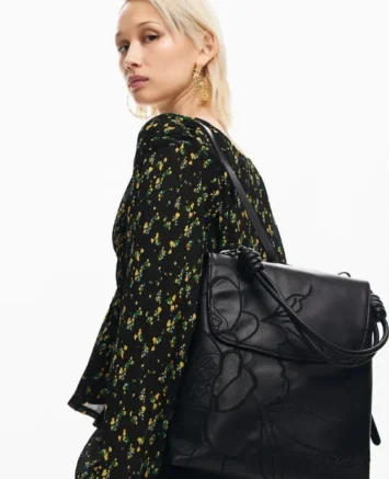 DESIGUAL ΣΑΚΙΔΙΟ ΠΛΑΤΗΣ 24WAKP17/2000 ΜΑΥΡΟ