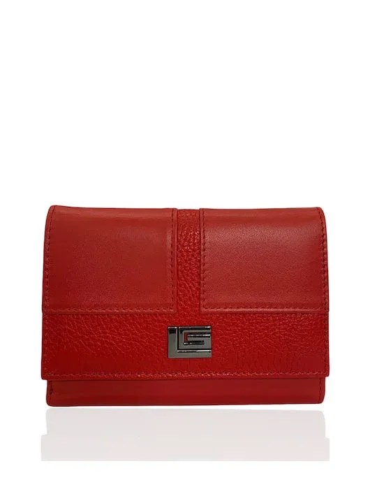 GUY LAROCHE Δερμάτινο Γυναικείο Πορτοφόλι με RFID 24216 σε Κόκκινο Χρώμα Δέρμα 7