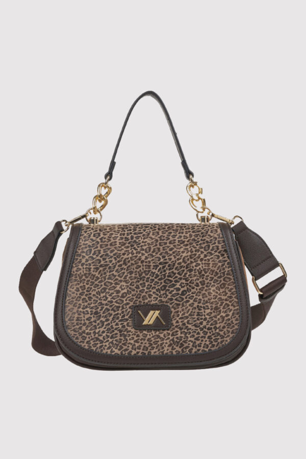 VERDE ΓΥΝΑΙΚΕΙΑ ΤΣΑΝΤΑ ΧΙΑΣΤΙ 16-0008176  ANIMAL PRINT ΚΑΦΕ Γυναικείες τσάντες 17