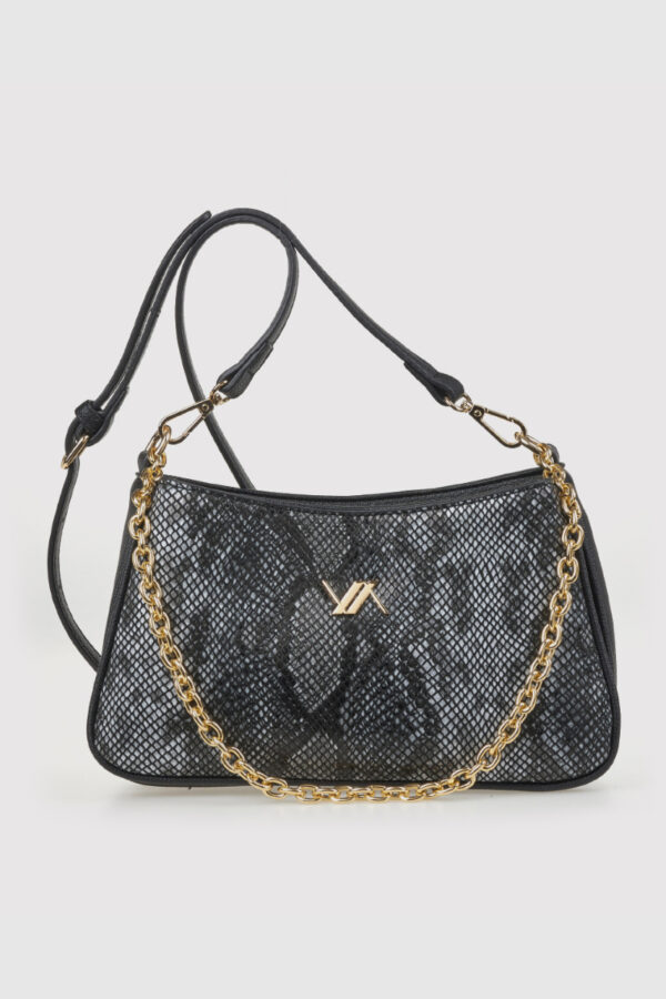 VERDE ΓΥΝΑΙΚΕΙΑ ΤΣΑΝΤΑ ΧΙΑΣΤΙ 16-0008177 ANIMAL PRINT ΜΑΥΡΟ Γυναικείες τσάντες 9