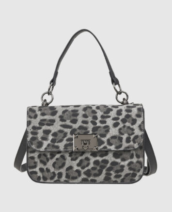 VERDE ΓΥΝΑΙΚΕΙΑ ΤΣΑΝΤΑ ΧΙΑΣΤΙ 16-0008184 ANIMAL PRINT ΜΑΥΡΟ Γυναικείες τσάντες
