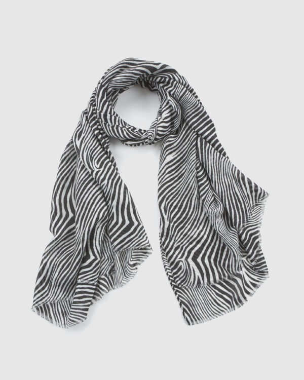 VERDE ΓΥΝΑΙΚΕΙΑ ΕΣΑΡΠΑ 03-0002529 ANIMAL PRINT ΜΑΥΡΟ Αξεσουάρ Μόδας 41