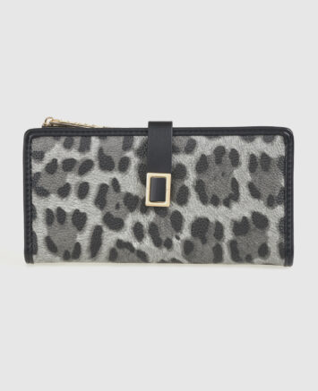 VERDE ΓΥΝΑΙΚΕΙΟ ΠΟΡΤΟΦΟΛΙ 18-0001559 ANIMAL PRINT ΜΑΥΡΟ