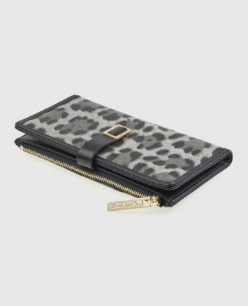 VERDE ΓΥΝΑΙΚΕΙΟ ΠΟΡΤΟΦΟΛΙ 18-0001559 ANIMAL PRINT ΜΑΥΡΟ