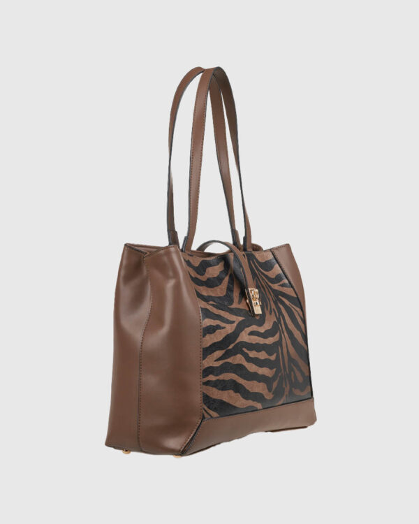 VERDE ΓΥΝΑΙΚΕΙΑ ΤΣΑΝΤΑ ΩΜΟΥ 16-0008324 ANIMAL PRINT ΚΑΦΕ Γυναικείες τσάντες 8