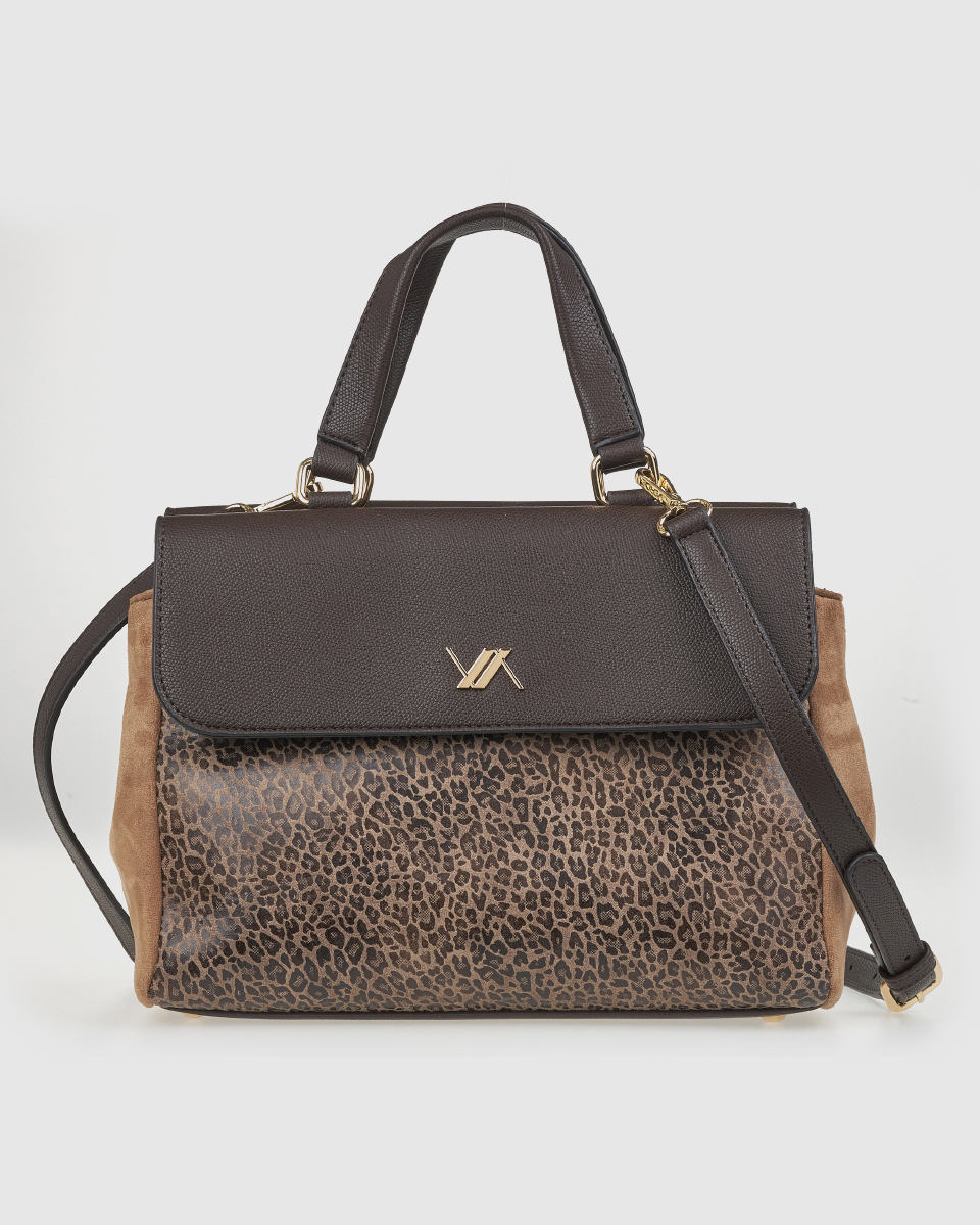 VERDE ΓΥΝΑΙΚΕΙΑ ΤΣΑΝΤΑ ΧΕΙΡΟΣ 16-0008175  ANIMAL PRINT ΚΑΦΕ 21 VERDE ΓΥΝΑΙΚΕΙΑ ΤΣΑΝΤΑ ΧΕΙΡΟΣ 16-0008175  ANIMAL PRINT ΚΑΦΕ Γυναικεία Τσάντα Χειρός 21