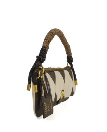 LE PANDORINE ΤΣΑΝΤΑΚΙ ΧΙΑΣΤΙ/ΩΜΟΥ PF2518B12 ΕΚΡΟΥ/ΛΑΔΙ