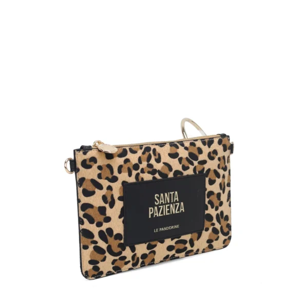 LE PANDORINE ΤΣΑΝΤΑ ΧΕΙΡΟΣ/ΧΙΑΣΤΙ PF254B565 ANIMAL PRINT Βραδινό 4