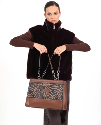 DOCA  ΤΣΑΝΤΑ ΩΜΟΥ ΖΕΒΡΑ  ΚΑΦΕ 22988