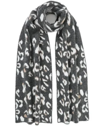 DOCA  ΚΑΣΚΩΛ ΛΕΟΠΑΡ ΓΚΡΙ/ΑΣΠΡΟ 58690 Αξεσουάρ Μόδας