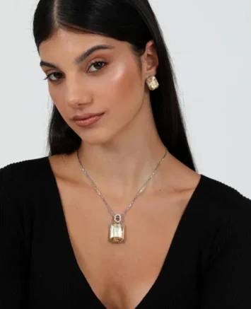 DOCA  ΣΕΤ ΑΣΗΜΙ ΜΕ ΠΕΤΡΑ ΚΑΦΕ 81829