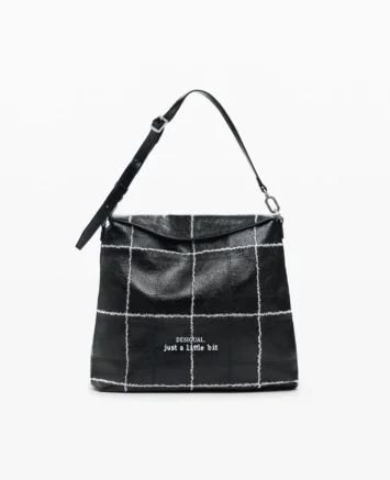 DESIGUAL ΣΑΚΙΔΙΟ ΠΛΑΤΗΣ 25WAKA072000U ΜΑΥΡΟ Γυναικείες τσάντες