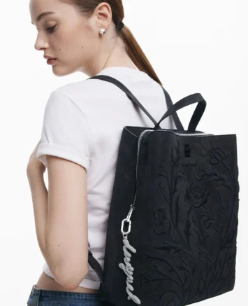 DESIGUAL ΣΑΚΙΔΙΟ ΠΛΑΤΗΣ 25WAKP062000U ΜΑΥΡΟ