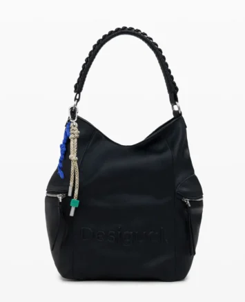 DESIGUAL ΤΣΑΝΤΑ ΩΜΟΥ/ΣΑΚΙΔΙΟ ΠΛΑΤΗΣ 25WAKP072000U ΜΑΥΡΟ Γυναικείες τσάντες