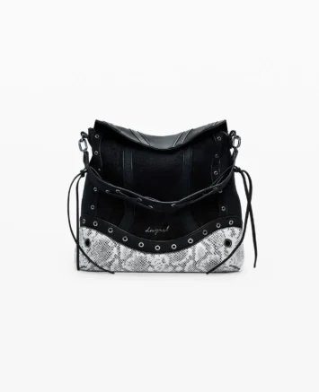 DESIGUAL ΤΣΑΝΤΑ ΠΛΑΤΗΣ 25WAKP112000U ΜΑΥΡΟ