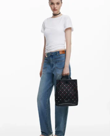 DESIGUAL ΣΑΚΙΔΙΟ ΠΛΑΤΗΣ 25WAKP152000U ΜΑΥΡΟ