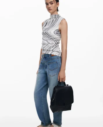 DESIGUAL ΣΑΚΙΔΙΟ ΠΛΑΤΗΣ  25WAKP192000U ΜΑΥΡΟ