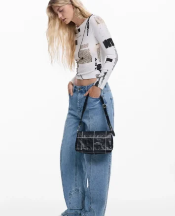 DESIGUAL ΤΣΑΝΤΑ ΩΜΟΥ/ΧΙΑΣΤΙ 25WAXA502000U ΜΑΥΡΟ