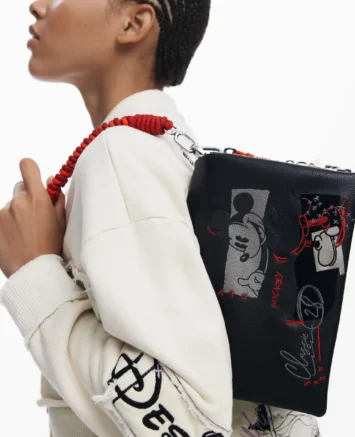 DESIGUAL ΤΣΑΝΤΑ ΜΙΚΥ ΩΜΟΥ/ΧΙΑΣΤΙ 25WAXP192000U ΜΑΥΡΟ