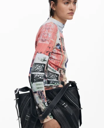 DESIGUAL ΤΣΑΝΤΑ ΩΜΟΥ 25WAXP722000U ΜΑΥΡΟ