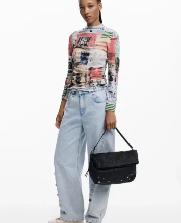 DESIGUAL ΤΣΑΝΤΑ ΩΜΟΥ 25WAXPAA2000U ΜΑΥΡΟ