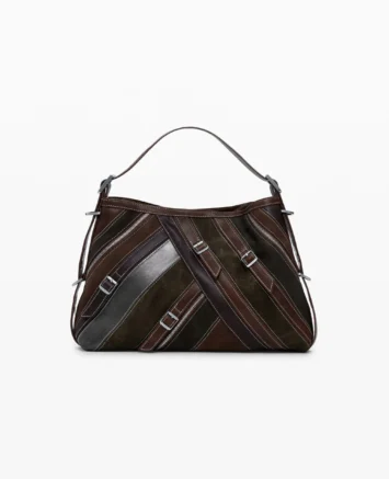 DESIGUAL ΤΣΑΝΤΑ ΩΜΟΥ/ΧΙΑΣΤΙ 25WAXPAB6075U ΚΑΦΕ