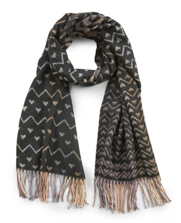 Verde Γυναικείο Κασκόλ 06-1097 Μαύρο