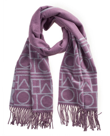 Verde Γυναικείο Κασκόλ 06-1106 Μωβ