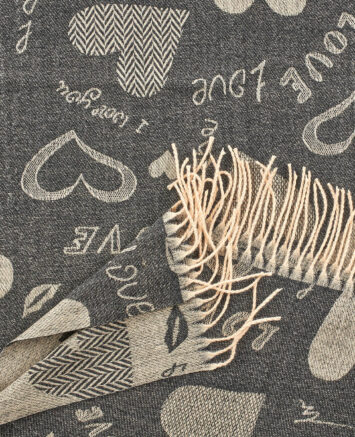 Verde Γυναικείο Κασκόλ 06-1170 Μαύρο