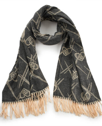 Verde Γυναικείο Κασκόλ 06-1171 Μαύρο