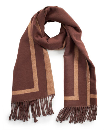 Verde Γυναικείο Κασκόλ 06-1178 Καφέ