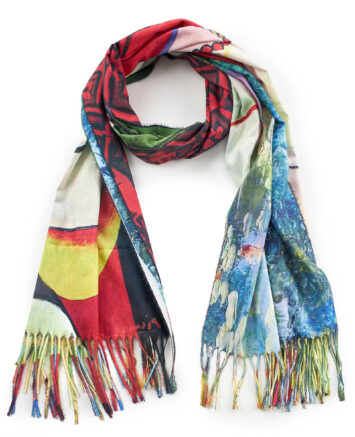 Verde Γυναικείο Κασκόλ 06-1190 Πολύχρωμο