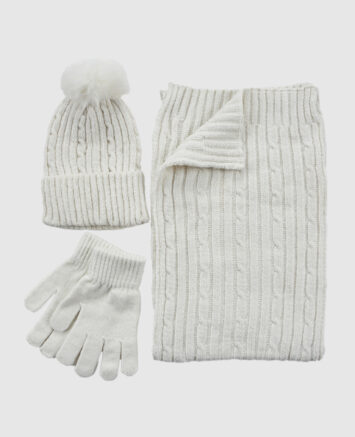 VERDE ΣΕΤ ΚΑΣΚΟΛ ΣΚΟΥΦΟΣ ΓΑΝΤΙΑ 06-0001287 ΑΣΠΡΟ