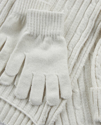 VERDE ΣΕΤ ΚΑΣΚΟΛ ΣΚΟΥΦΟΣ ΓΑΝΤΙΑ 06-0001287 ΑΣΠΡΟ