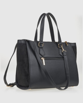 VERDE ΓΥΝΑΙΚΕΙΑ ΤΣΑΝΤΑ ΧΕΙΡΟΣ 16-0008174  ANIMAL PRINT ΜΑΥΡΟ