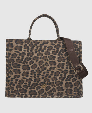 VERDE ΓΥΝΑΙΚΕΙΑ ΤΣΑΝΤΑ ΧΕΙΡΟΣ 16-0008183 ANIMAL PRINT ΚΑΦΕ