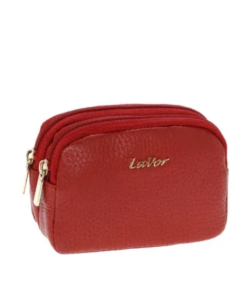 LAVOR ΔΕΡΜΑΤΙΝΟ ΠΟΡΤΟΦΟΛΙ ΜΙΚΡΟ 1-5990 ΚΟΚΚΙΝΟ