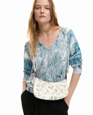 DESIGUAL ΤΣΑΝΤΑ ΩΜΟΥ/ΧΙΑΣΤΙ 26SAXP58/1008 ΛΕΥΚΗ