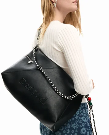 DESIGUAL ΤΣΑΝΤΑ ΩΜΟΥ 26SAXP66 ΜΑΥΡΗ