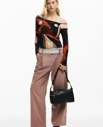 DESIGUAL ΤΣΑΝΤΑ ΩΜΟΥ/ΧΙΑΣΤΙ 26SAXPAW/2000 ΜΑΥΡΗ