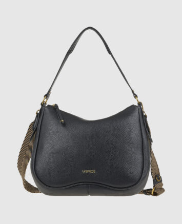 VERDE ΓΥΝΑΙΚΕΙΑ ΤΣΑΝΤΑ ΩΜΟΥ 16-8338 ΜΑΥΡΟ Γυναικείες τσάντες